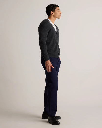Mongolian Cashmere Cardigan Sweater - S / True Navy