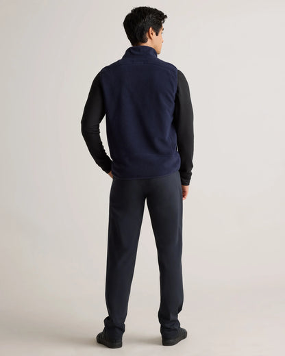Polar Fleece Full-Zip Vest - S / Gravel
