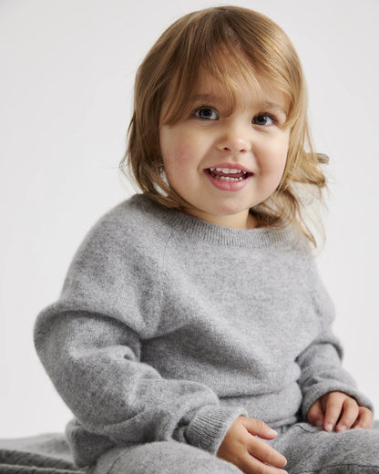 Washable Cashmere Crewneck Sweater - 0-3M / Varsity Red