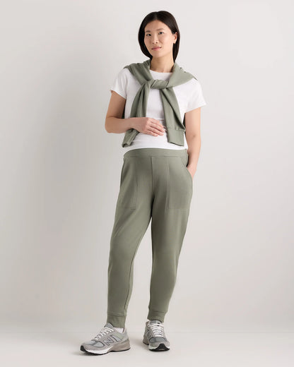 SuperSoft Fleece Maternity Joggers - XS / Off-White