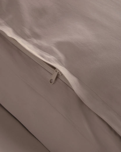 Signature Giza Cotton Sateen Duvet Cover Set - Twin / Sand