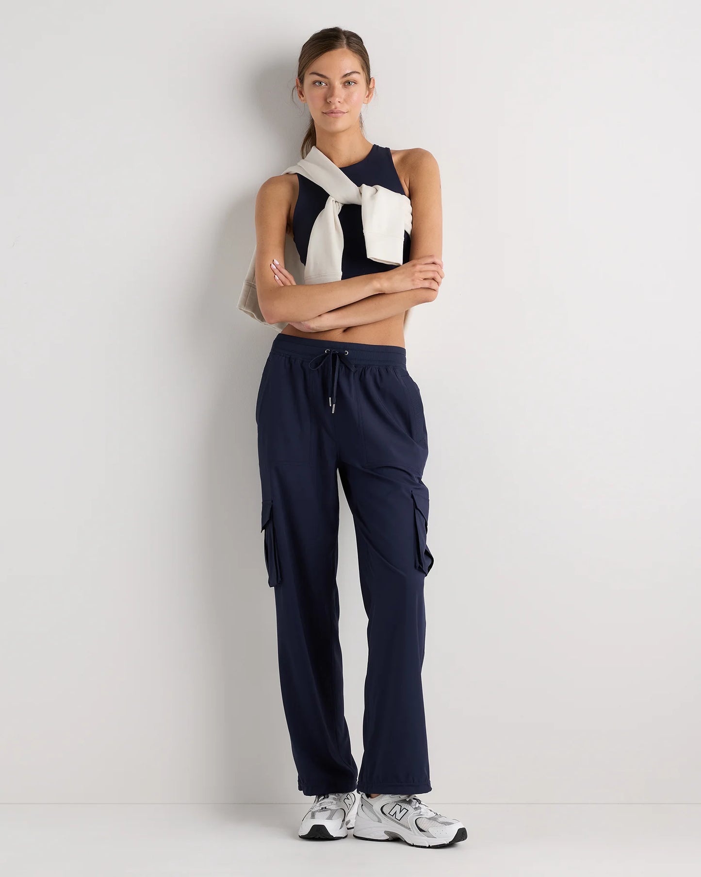 Performance Tech Cargo Mid-Rise Pants - XS / Black