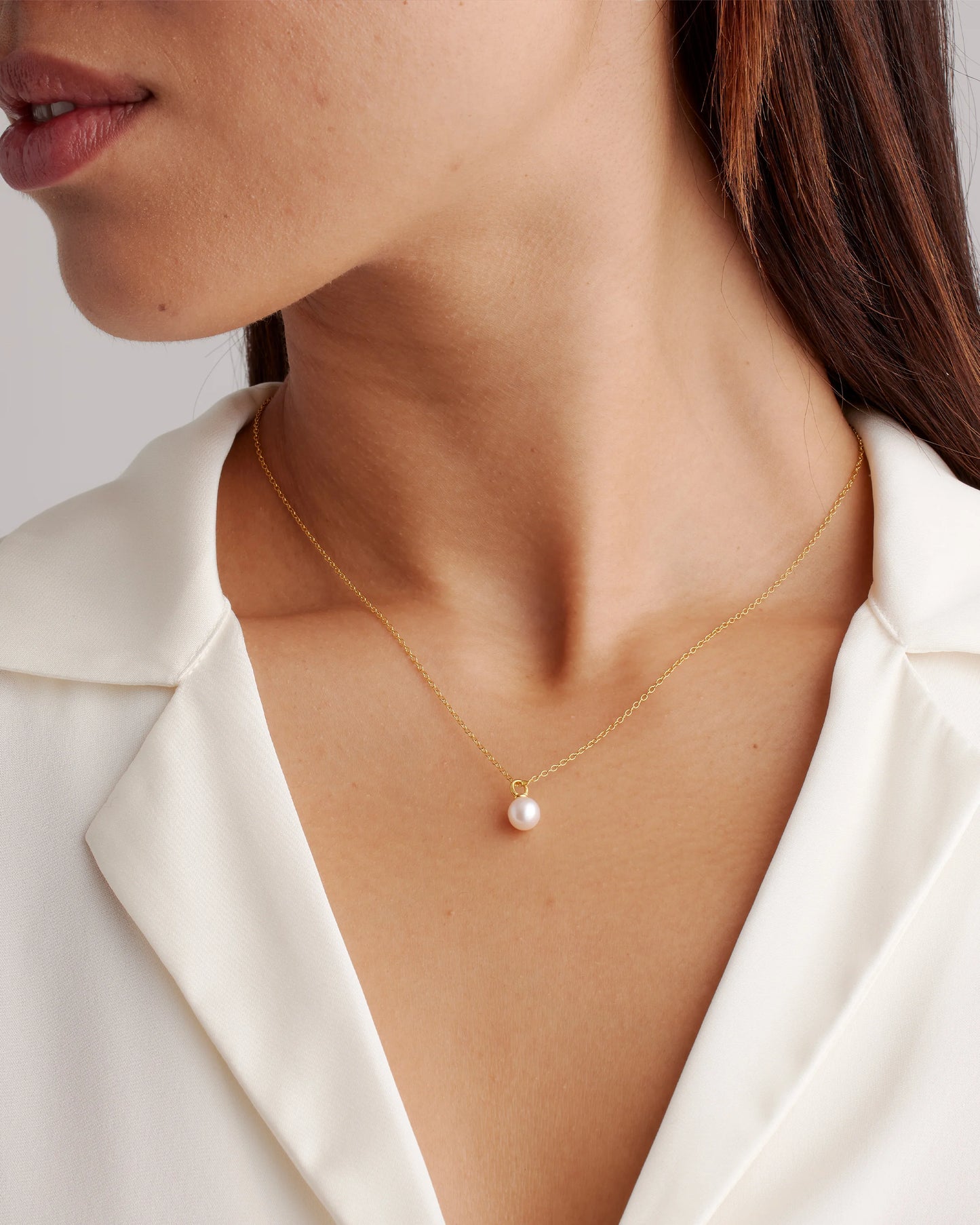 Freshwater Cultured Pearl Pendant Necklace - One Size / Gold Vermeil
