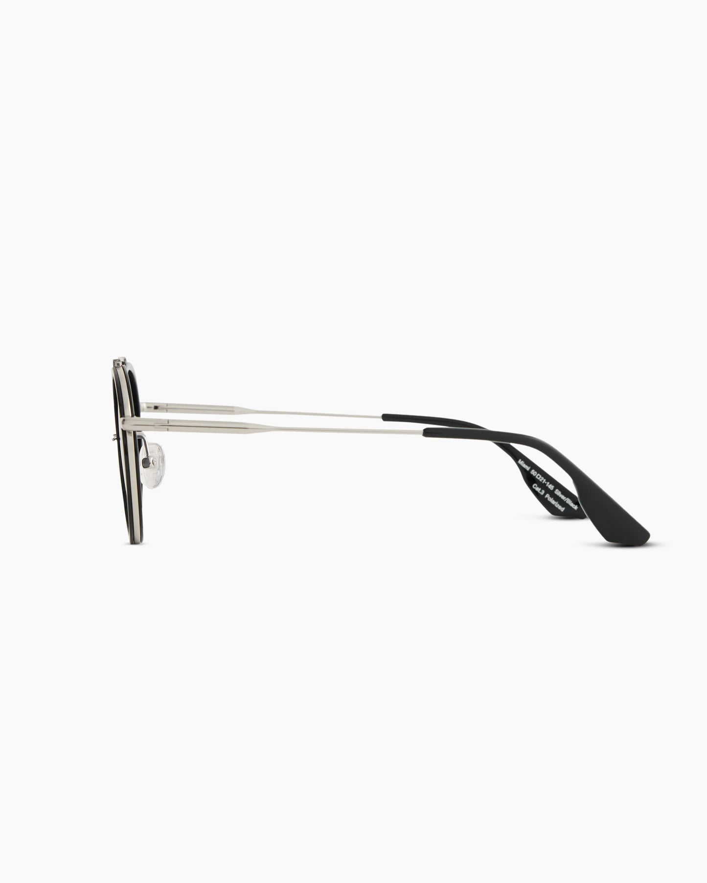 Miami Polarized Stainless Steel Sunglasses - Standard / Gold/Clear with Green gradient lens
