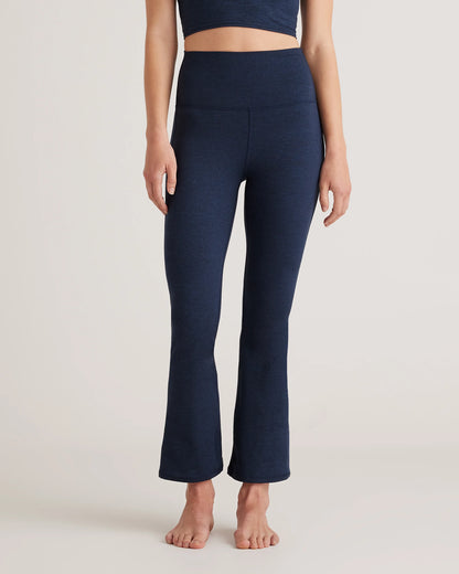 Ultra-Soft Cropped Bootcut Pants - XS / Heather Black