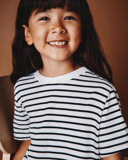 100% Organic Cotton Jersey Short Sleeve Tee - 6 / Dino Sketch