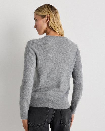 Mongolian Cashmere Crewneck Sweater - XS / Ivory