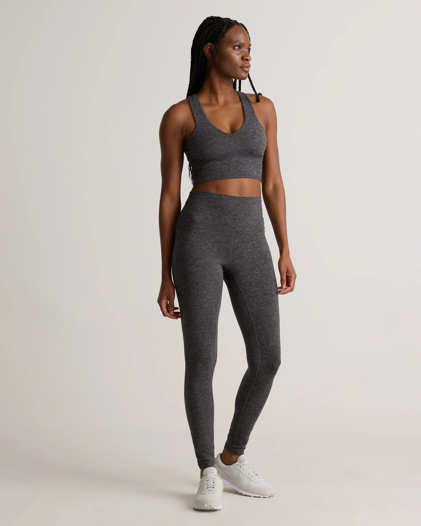 Ultra-Soft High-Rise Legging - XS / Heather Oatmeal