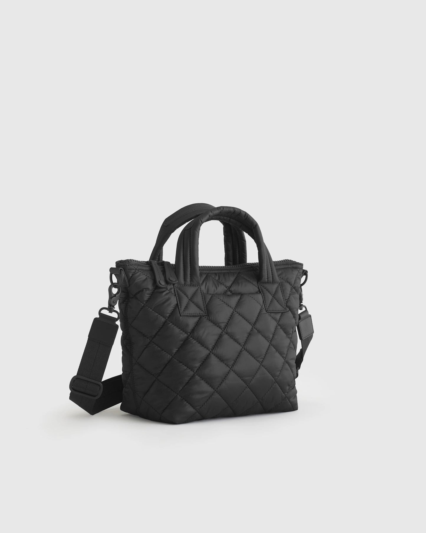 Transit Quilted Small Crossbody Tote - One Size / Taupe Brown