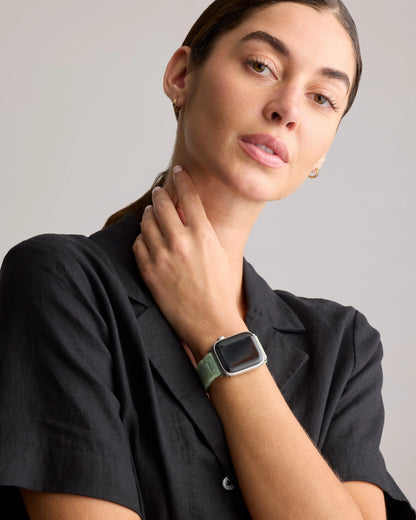 Acetate Smartwatch Band - 38mm - 42mm / Grey Tortoise