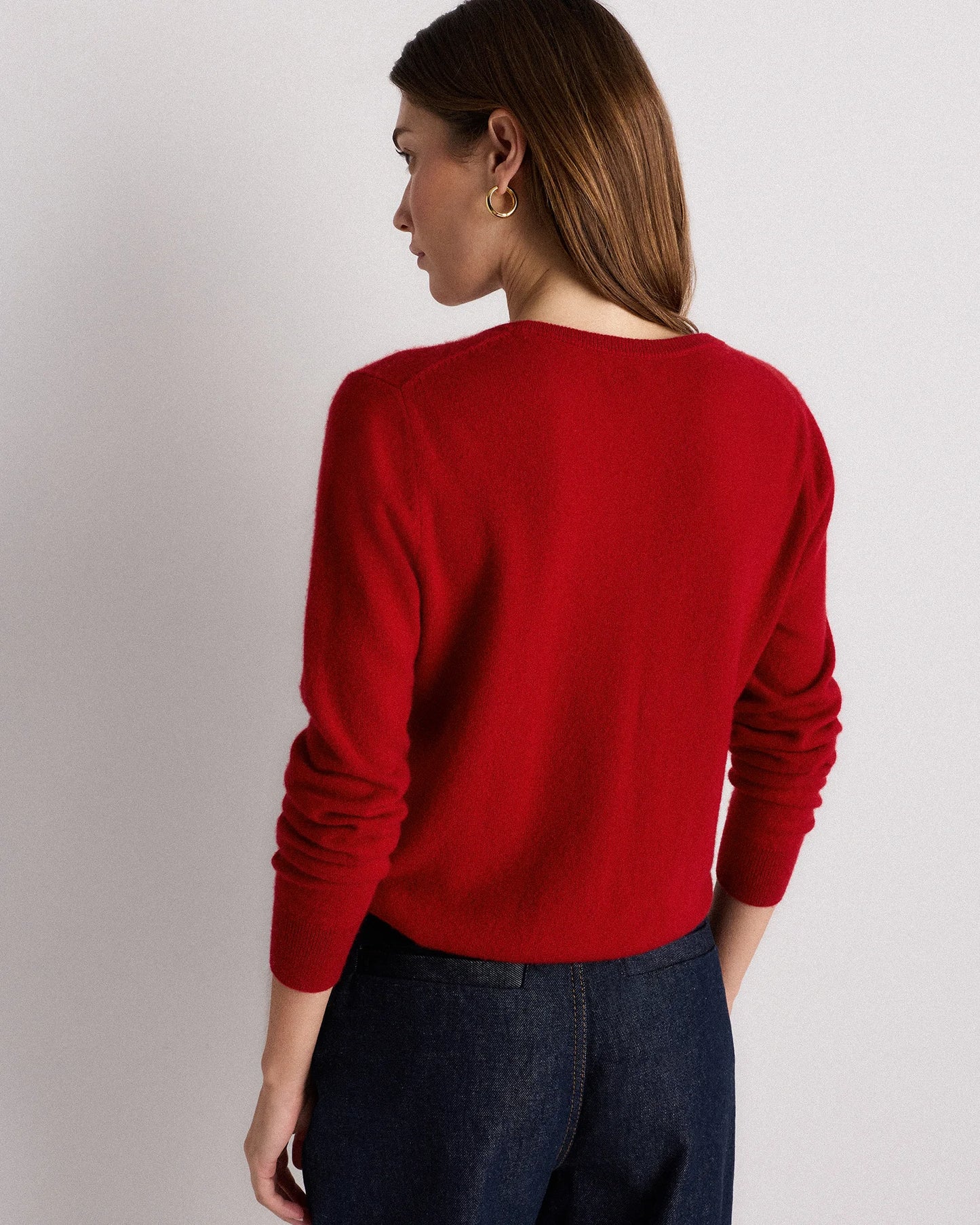 Mongolian Cashmere Crewneck Sweater - XS / Ivory