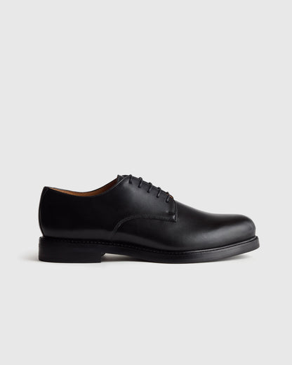 Calfskin Leather Derby - 7 / Brandy