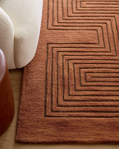 Langdon Hand-Tufted Wool Rug - 3'6" x 5'6" / Beige