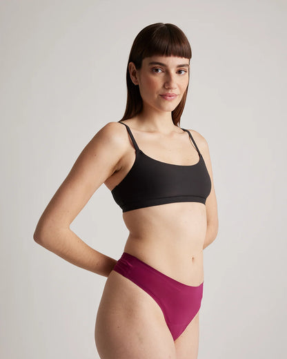 Invisible Bonded Thong (6-Pack) - XS / Plum