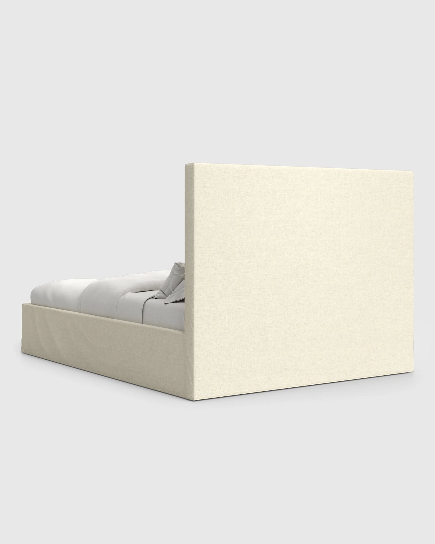 Slipcover Bed in Performance Linen - Full / Ivory