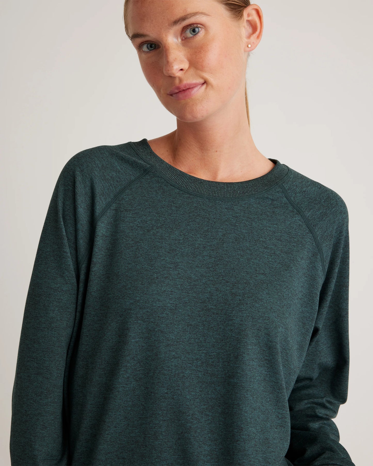 Flowknit Pullover Crew - XS / Heather Deep Navy