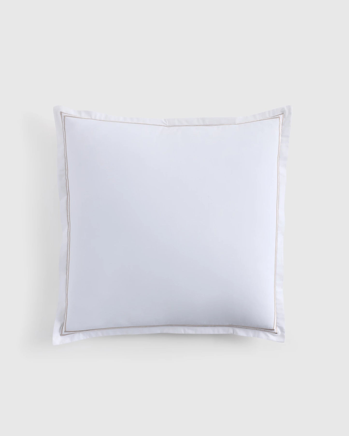 Organic Crisp Percale Euro Sham - Euro / White