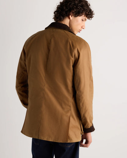 Organic Waxed Cotton Barn Jacket - S / Rustic Olive