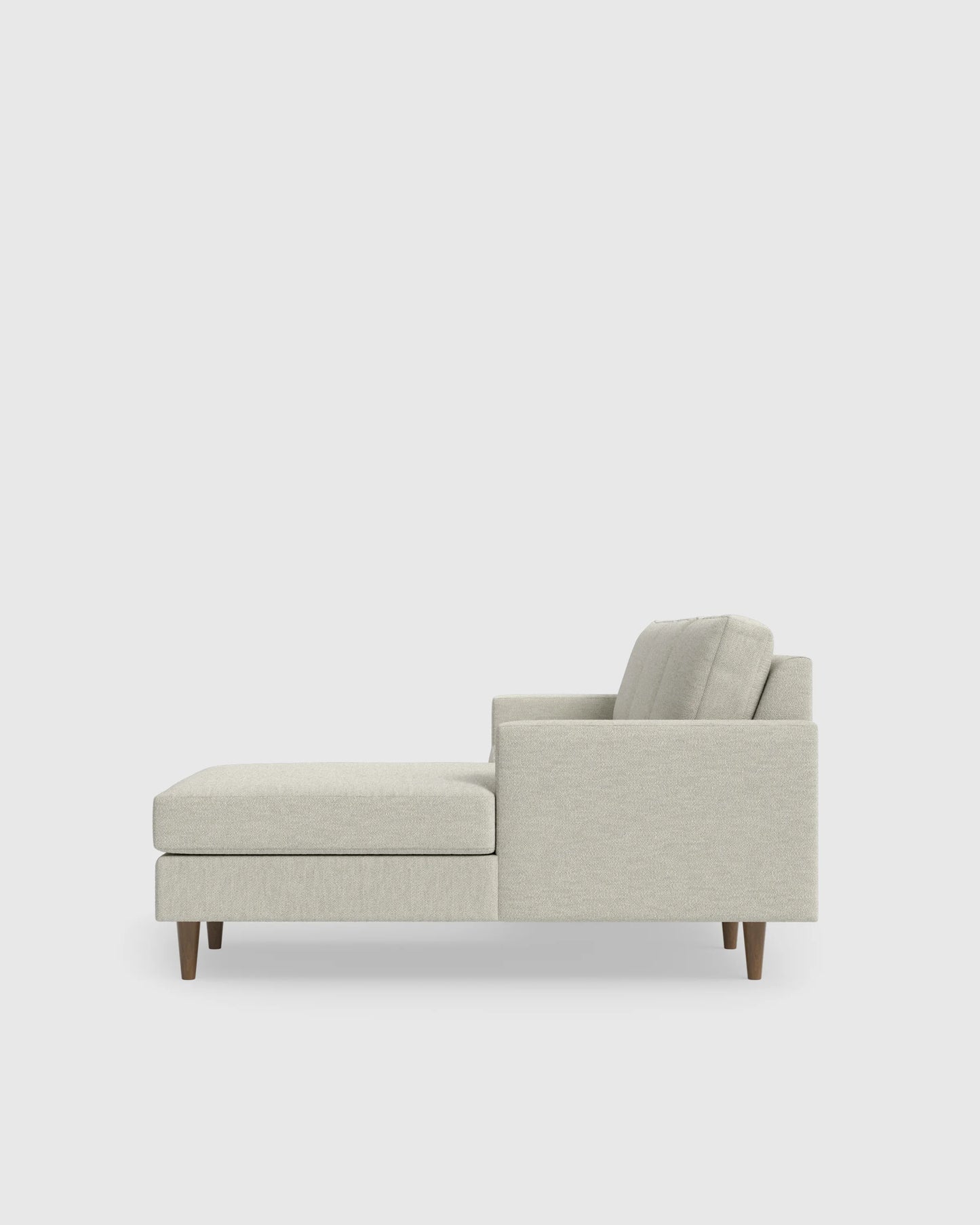 Atlas Midcentury Chaise Sectional in Performance Basketweave - 106" Right Arm / Navy