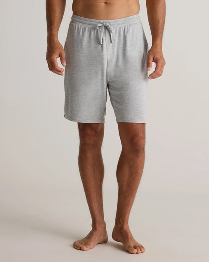 Bamboo Jersey Lounge Shorts - S / Heather Grey