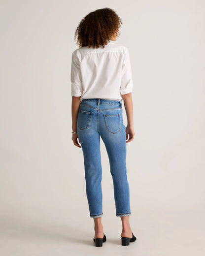 Luna Stretch Slim Boyfriend Jeans - 24 / Stormy Blue