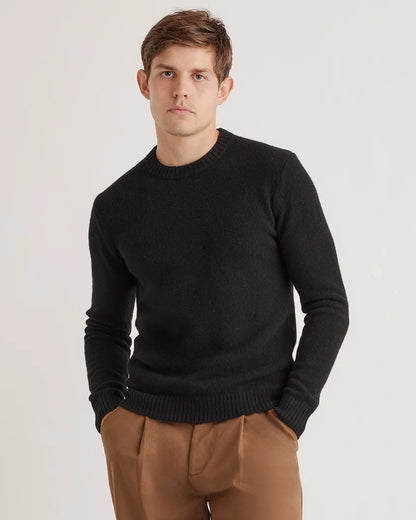 100% Yak Wool Crewneck Sweater - XS / Starry Night Navy