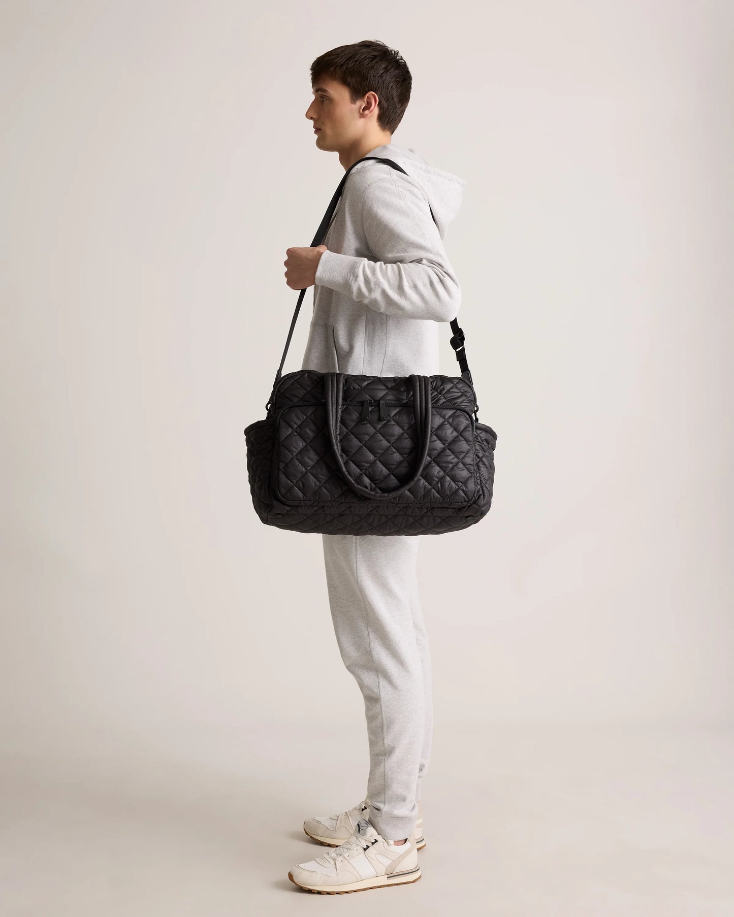 Transit Quilted Duffle Bag - One Size / Taupe Brown