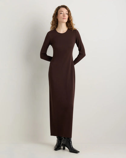 Long Sleeve Knit Maxi Dress - XS / Deep Navy