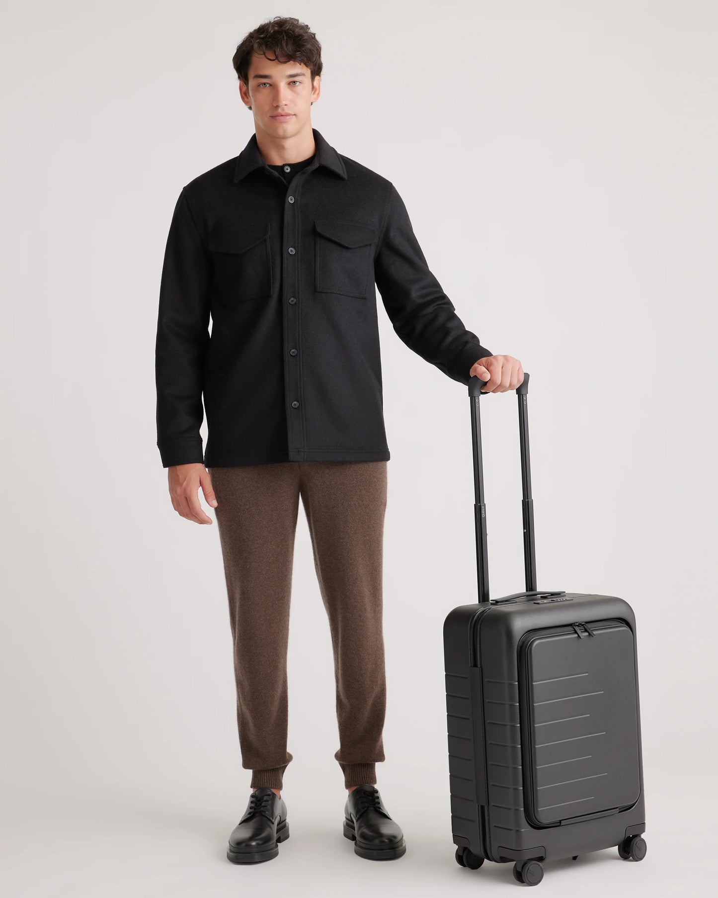 Front Pocket Carry-On Suitcase - One Size / Lavender
