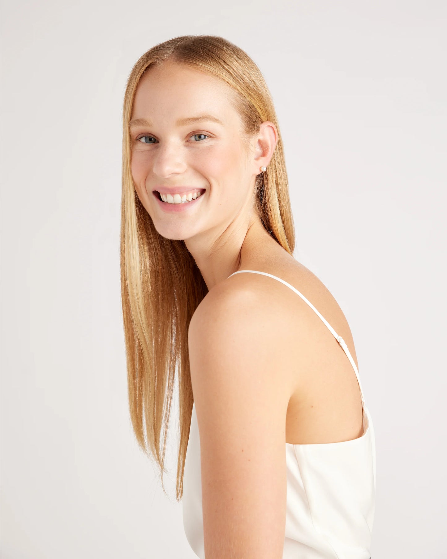 Washable Stretch Silk V-Neck Cami - XS / Ivory