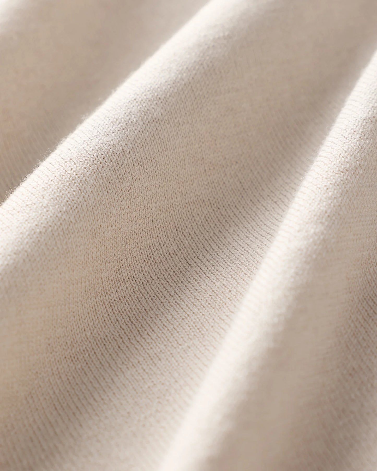 Cotton-Silk Johnny Collar Polo - S / Speckled Beige