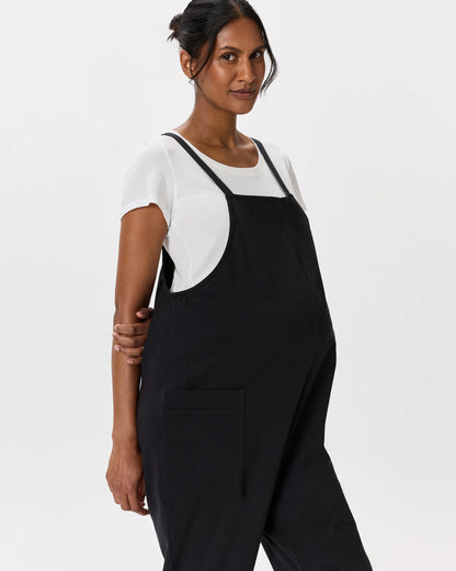 Organic Cotton Maternity Overalls - XS / Deep Navy