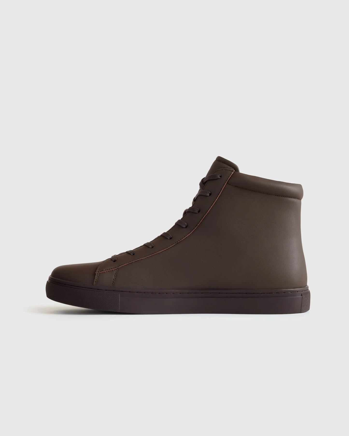 Italian Leather High Top Everyday Sneaker - 7 / White