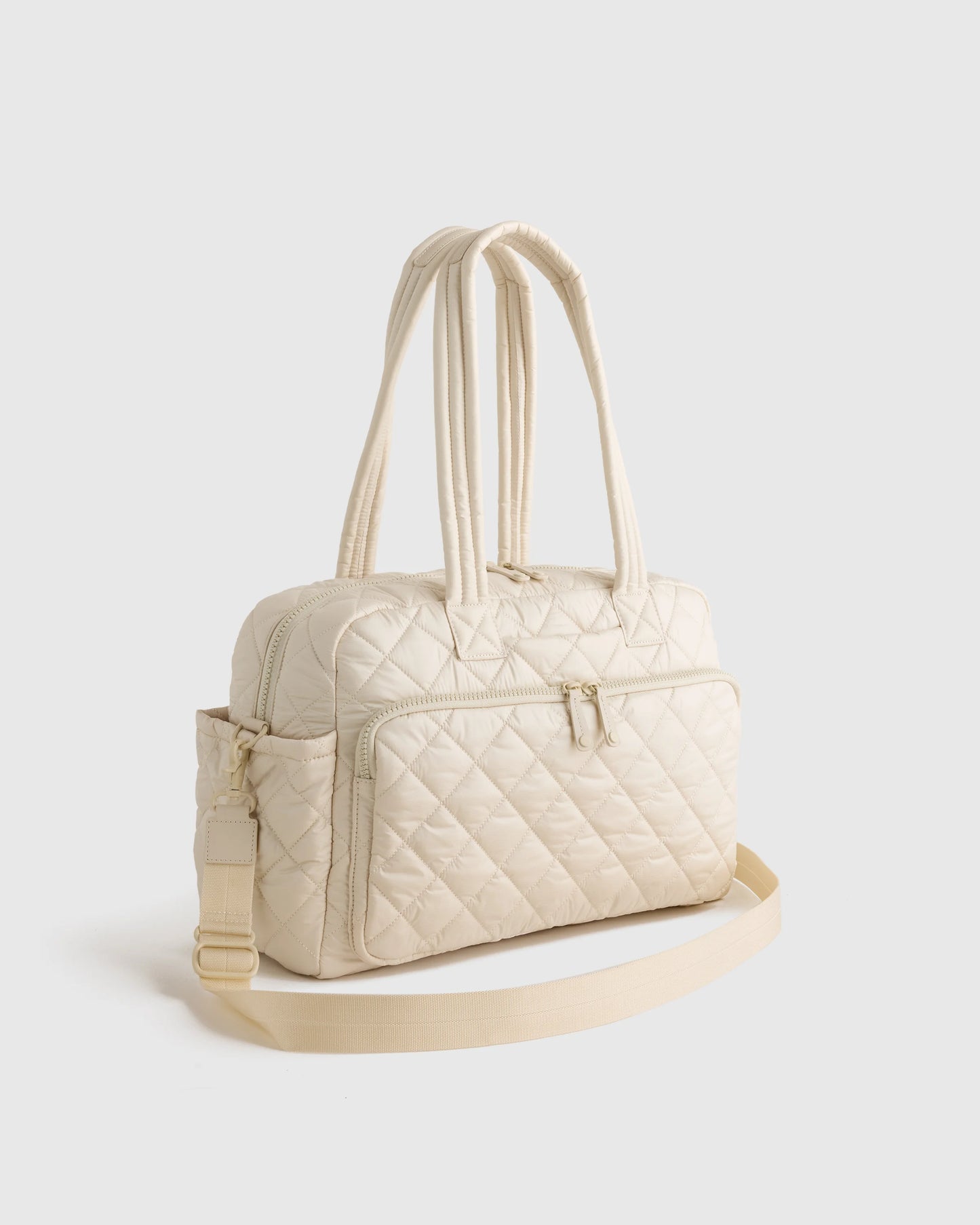 Transit Quilted Duffle Bag - One Size / Taupe Brown