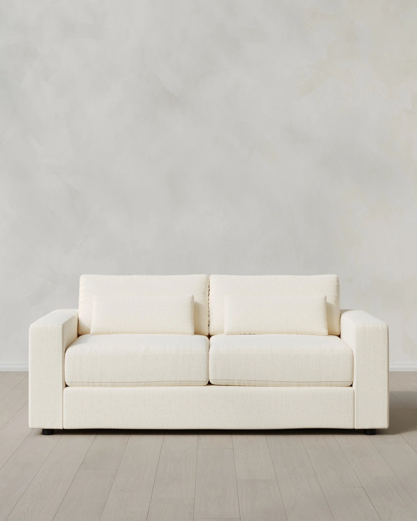 Ashford Deep Seat Sofa in Performance Chenille Linen Blend - 7ft / Snow