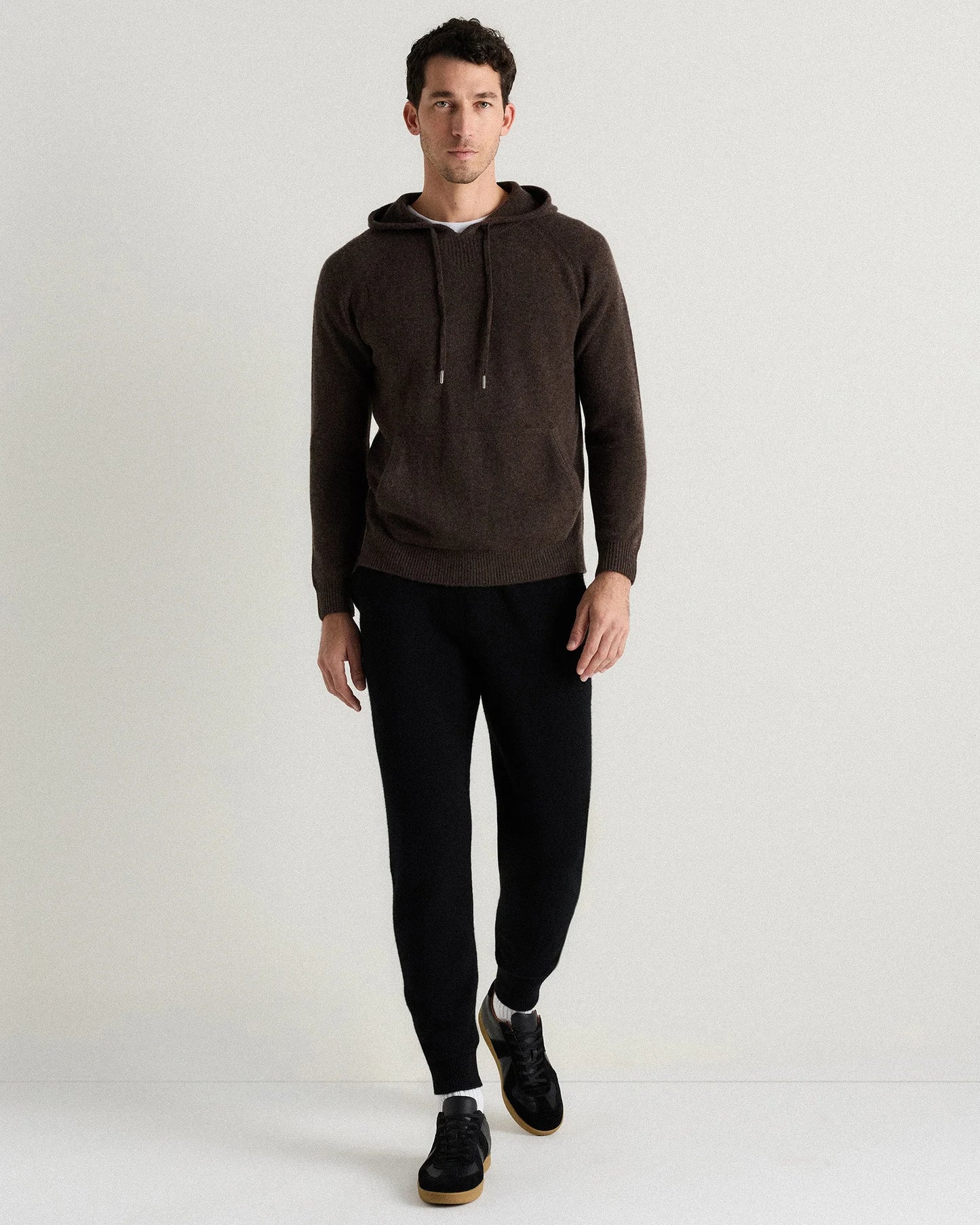 Mongolian Cashmere Pullover Hoodie - XS / Sea Spray Green