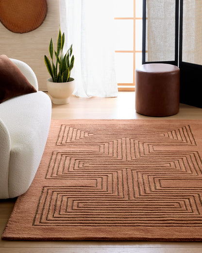 Langdon Hand-Tufted Wool Rug - 3'6" x 5'6" / Beige