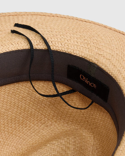 Toquilla Straw Panama Hat - S / Black