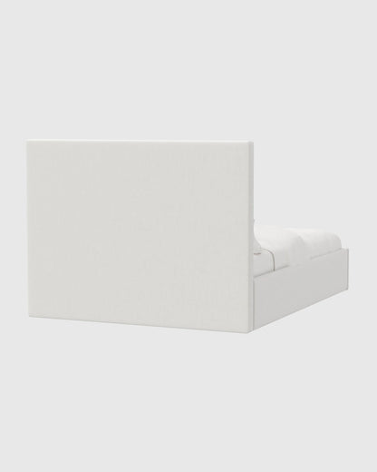 Square Bed in Performance Velvet - Full / Butterscotch