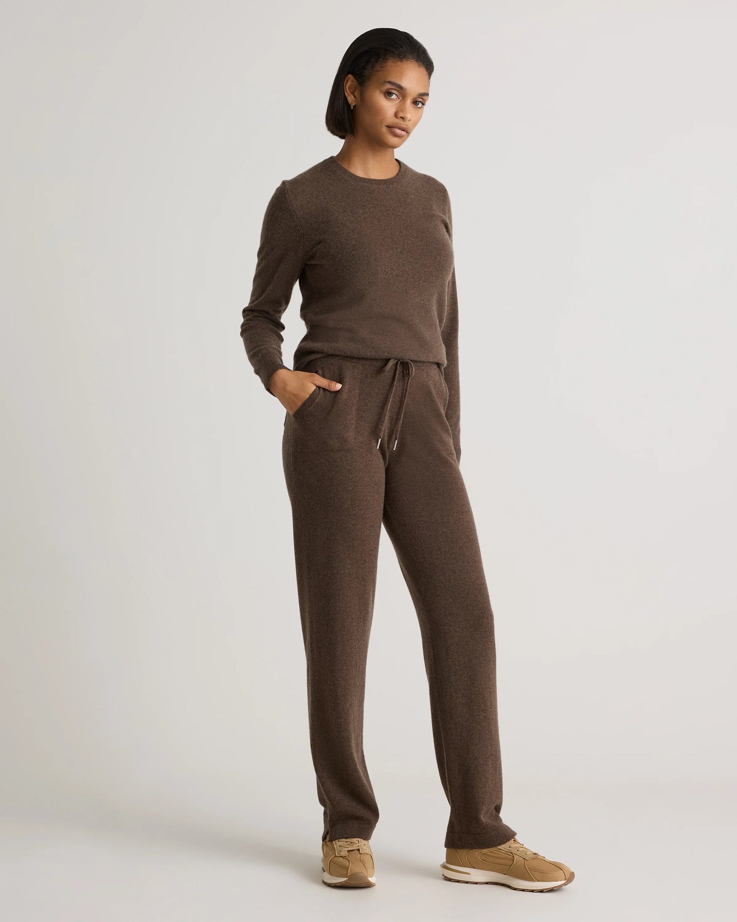 Mongolian Cashmere Crewneck Sweater - XS / Ivory