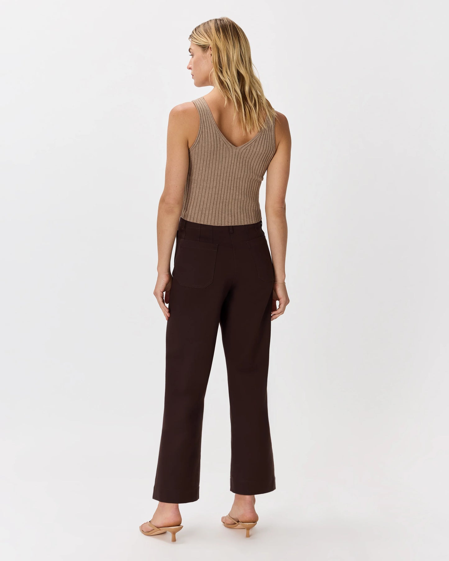 Ultra-Stretch Ponte Cropped Wide Leg Pants - 0 / Espresso