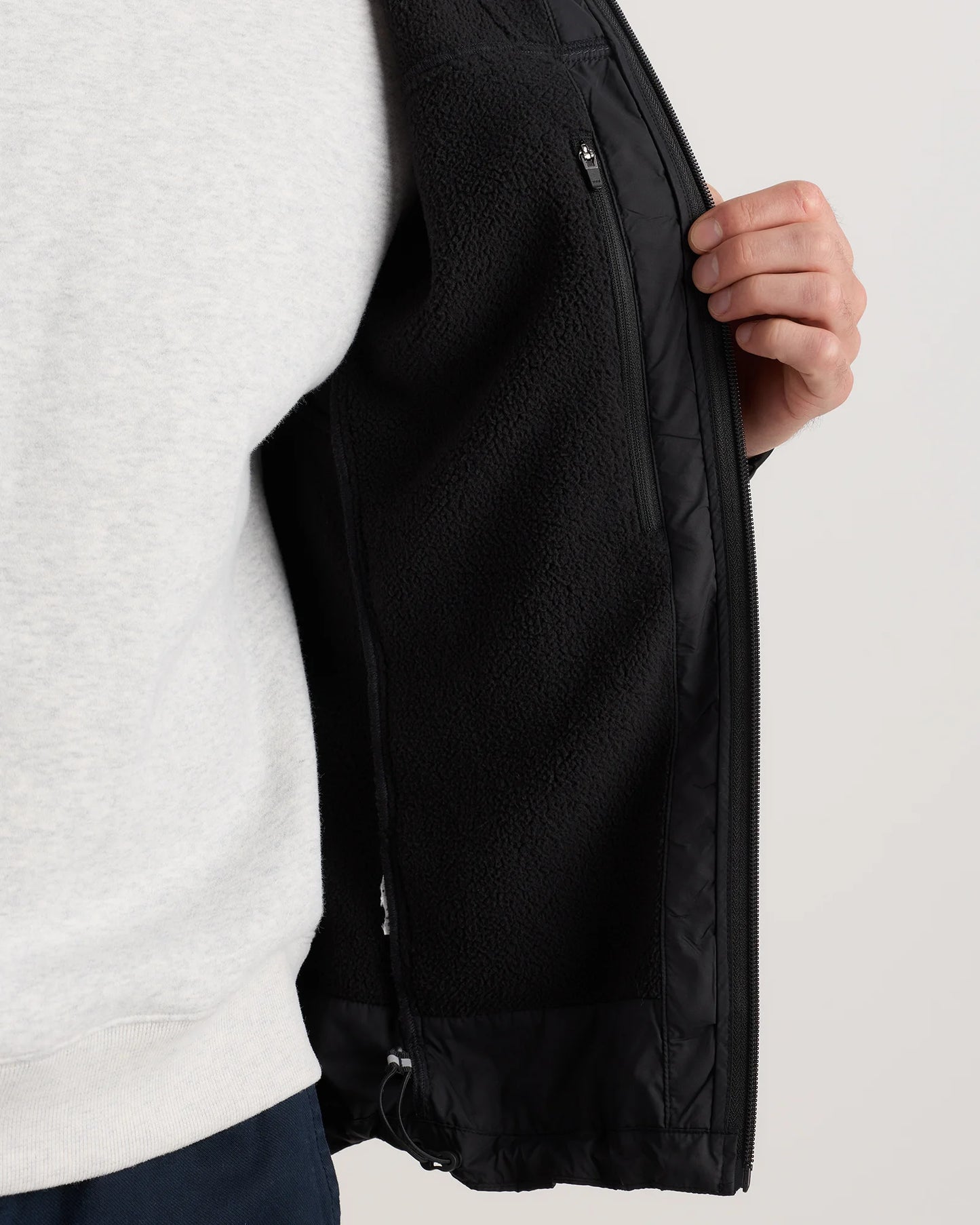 Weather Proof Fleece-Lined Hooded Jacket - S / Carbon Grey
