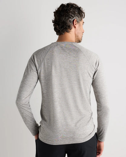 Mesh Performance Training Long Sleeve Tee - S / Heather Navy