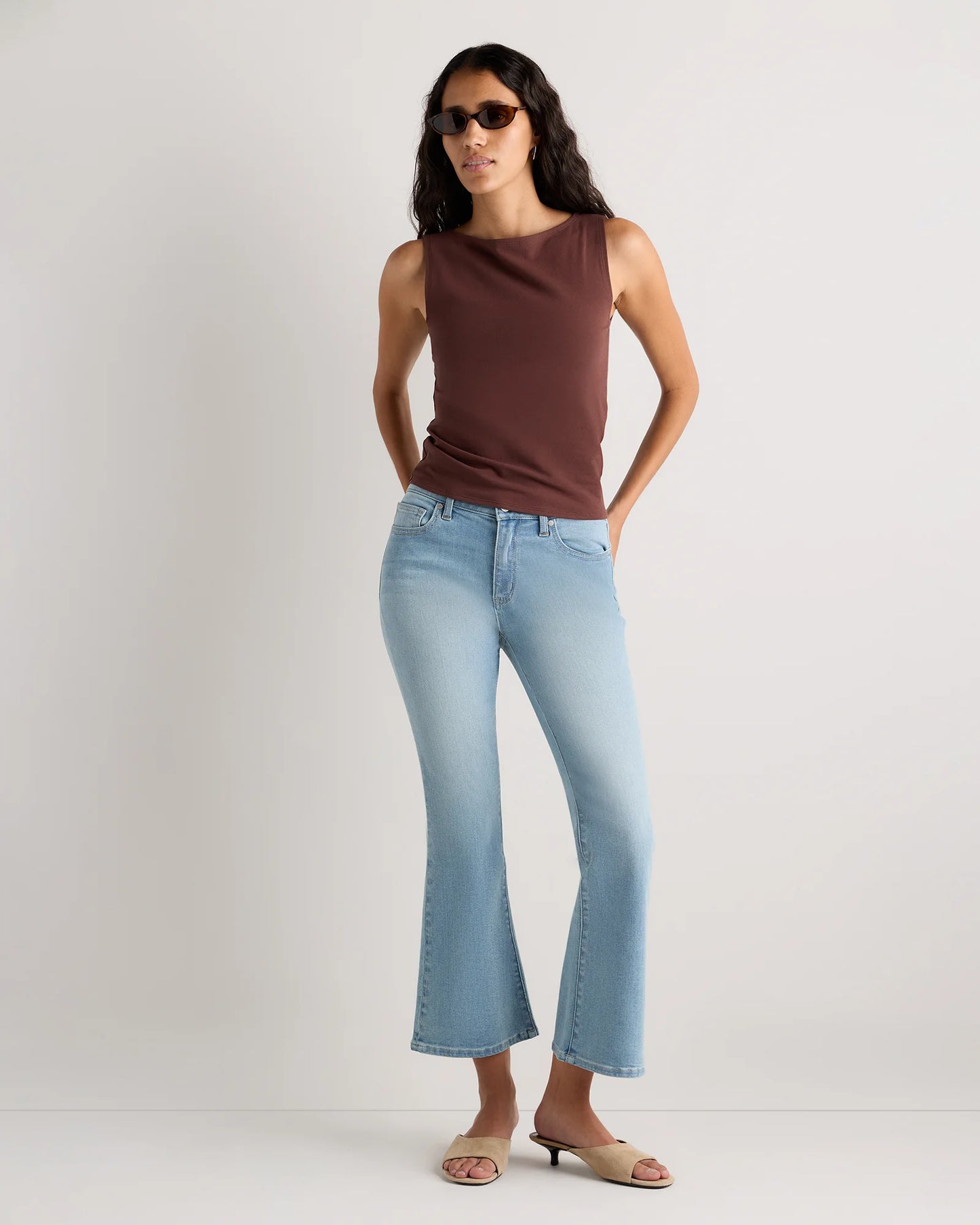 Luna Stretch Flare Jeans - 24 / Black