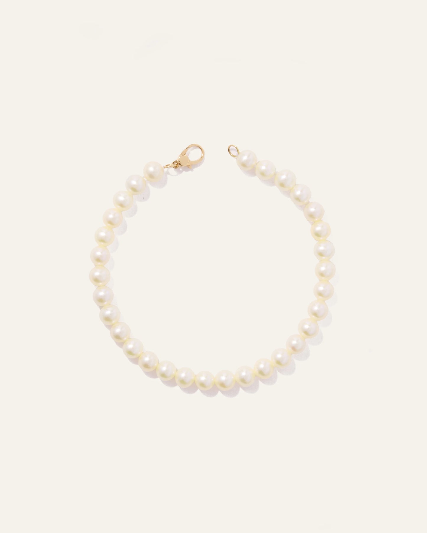 14k Gold Freshwater Cultured Pearl Bracelet - One Size / Yellow Gold
