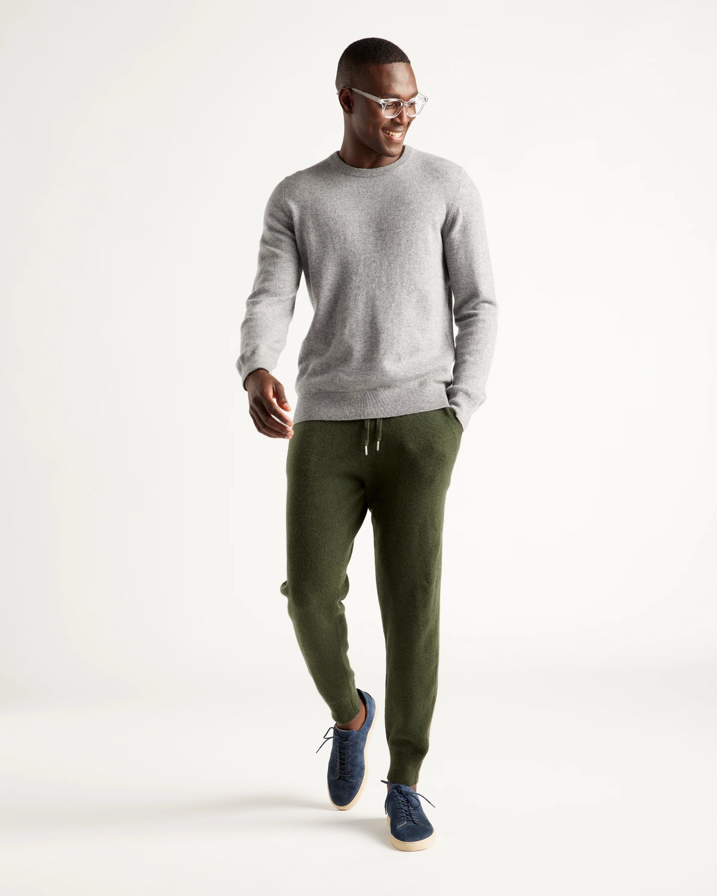 Mongolian Spring Cashmere Jogger - S / Olive
