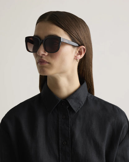 Barcelona Polarized Acetate Sunglasses - One Size / Tortoise with Brown Gradient lens