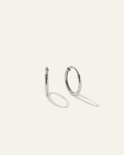 14K Gold Classic Hoops - 12mm / Yellow Gold