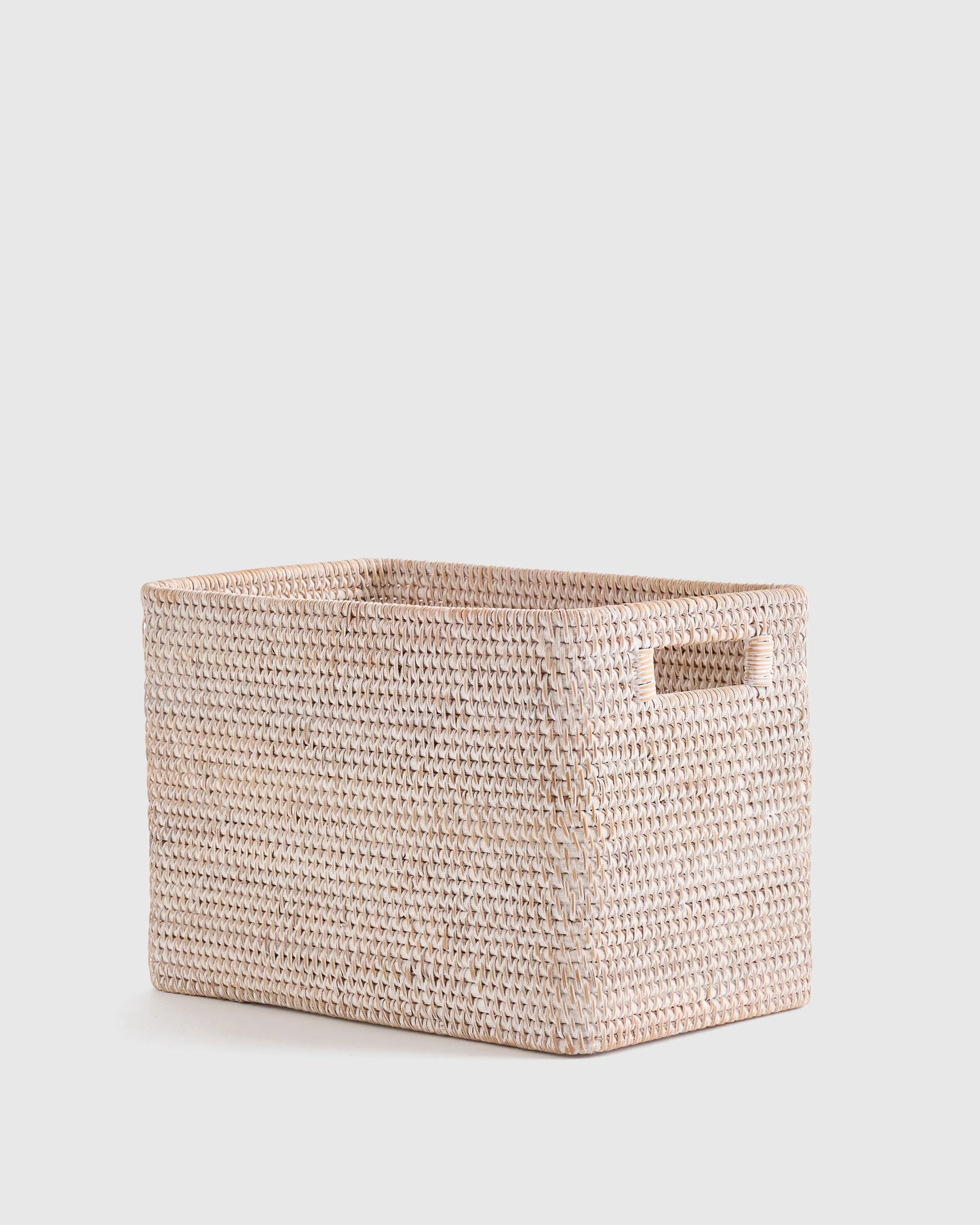 Handwoven Rattan Legal Size Storage Box - One Size / Natural