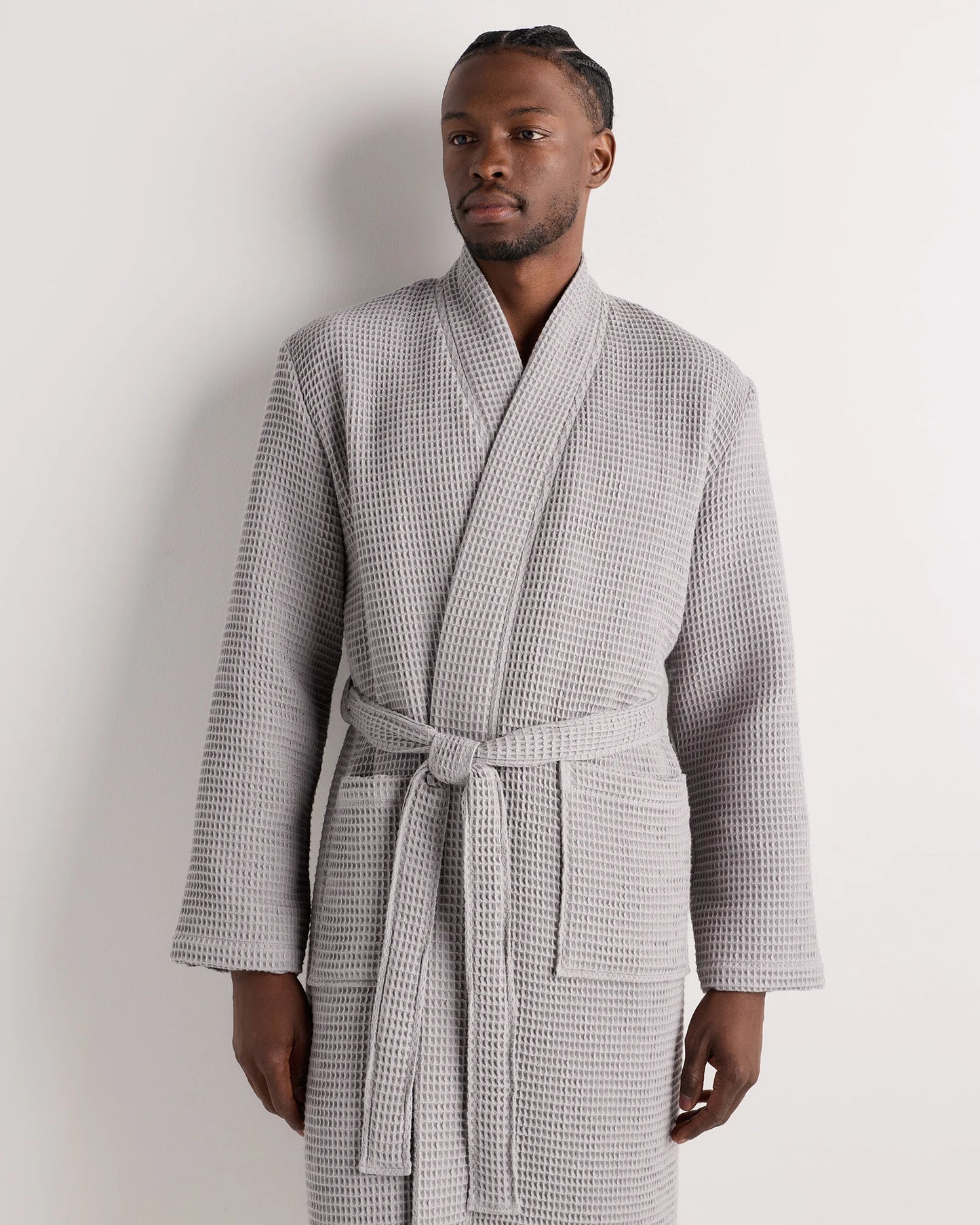 Organic Turkish Waffle Robe - XS / White